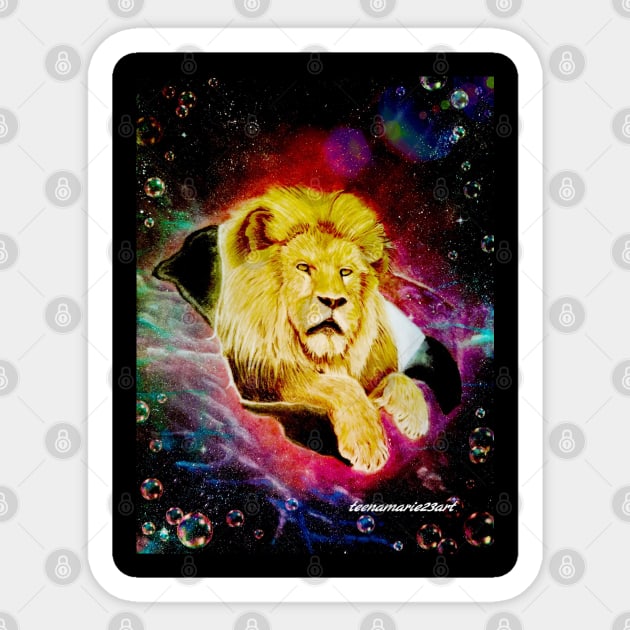 Lion Sticker by teenamarie23art